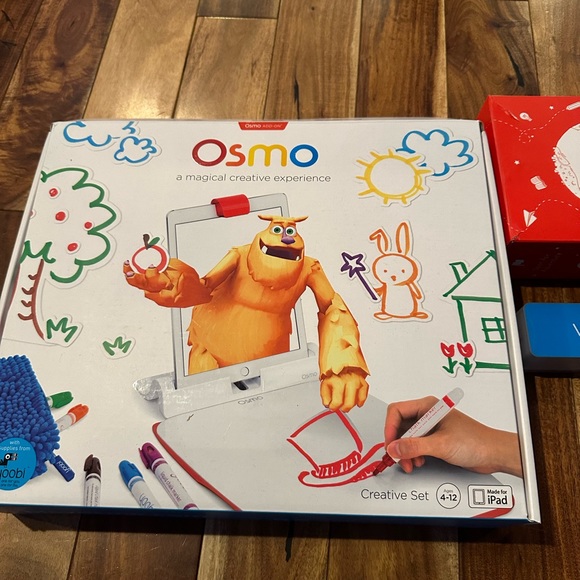 Osmo creative set with base, word tiles, and number tiles lightly used - Picture 2 of 3
